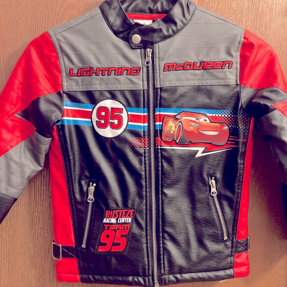 Lightening McQueen leather racing jacket